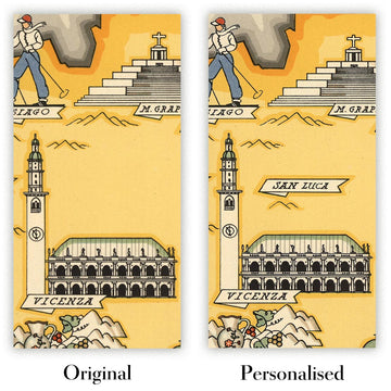 Image showing the difference between an Original map and a Personalised map