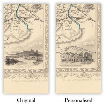 Image showing the difference between an Original map and a Personalised map