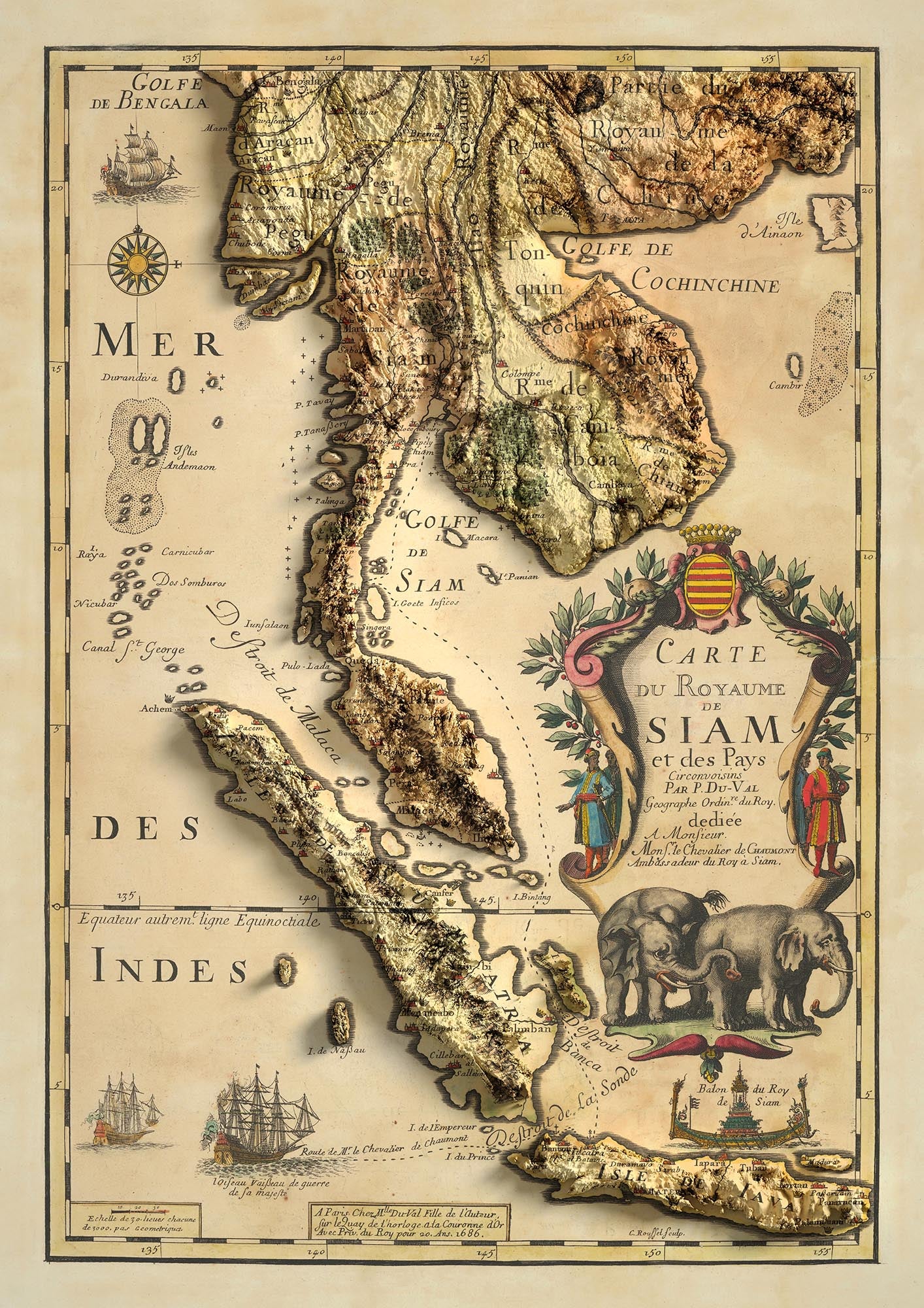 Image showing the difference between an Original map and a map that has undergone the Unique 3D transformation