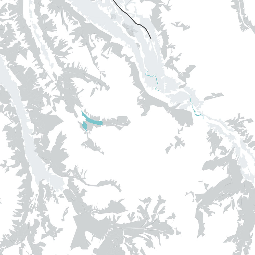 Modern City Map of Anchorage, AK: Downtown, Airport, Port, Mountains, Parks