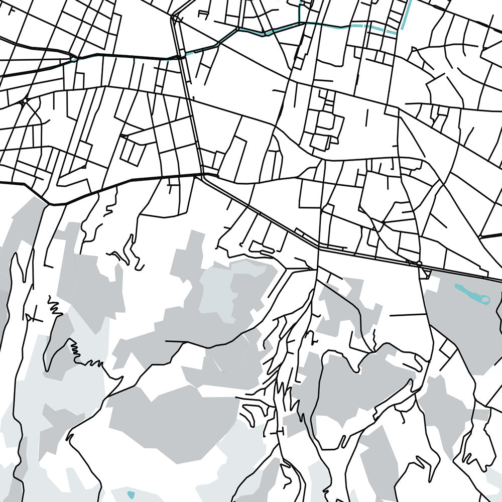 Modern City Map of Bologna, Italy: Piazza Maggiore, Basilica di San Petronio, Torre degli Asinelli, University District, Industrial Zone