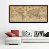 Old World Map by Edward Stanford, 1898 - Masterpiece Sepia Atlas Wall Chart