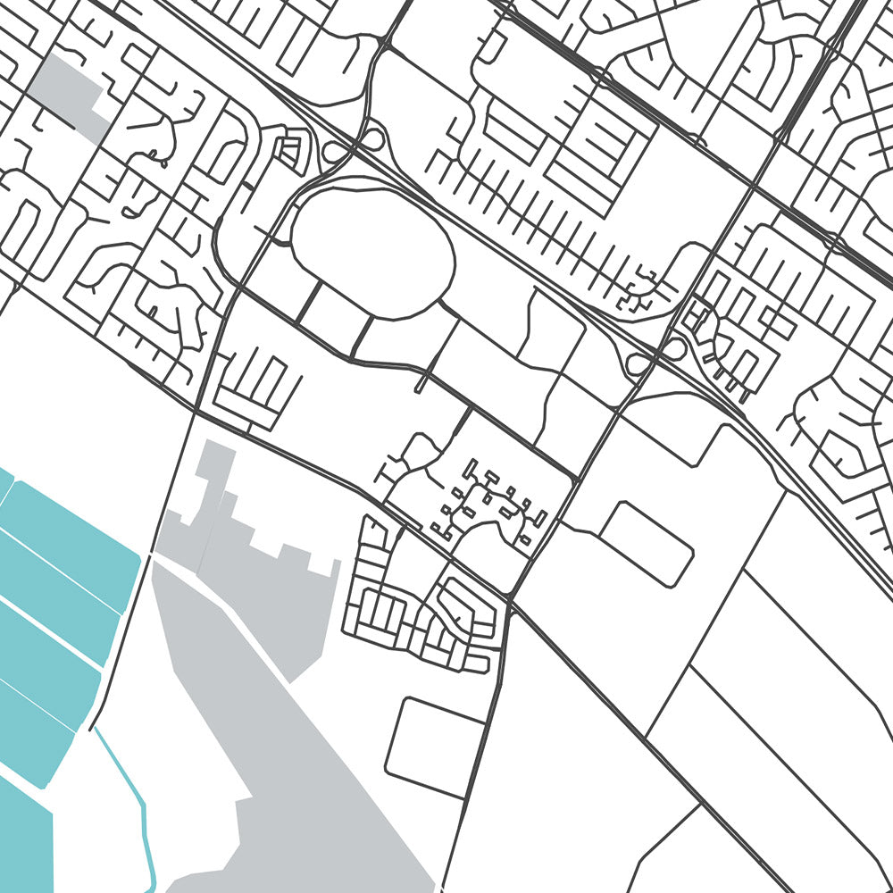 Plan de la ville moderne de Fremont, Californie : Ardenwood, Mission San Jose, Niles Canyon Railway, Tesla Factory, Warm Springs