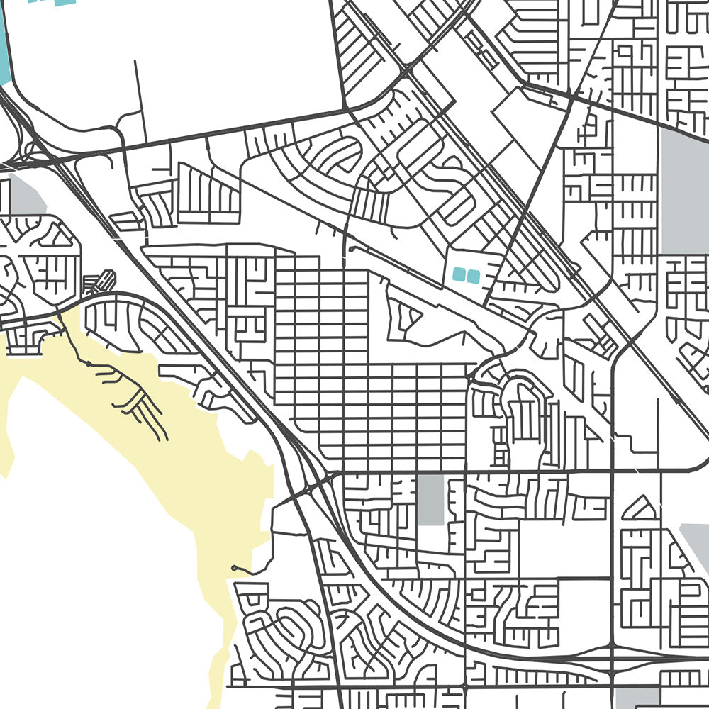 Modern City Map of Henderson, NV: Anthem, Boulder City, Green Valley, Lake Las Vegas, Sunset Rd