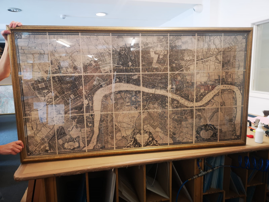 Grande carte complète de Londres en 1746 par John Rocque