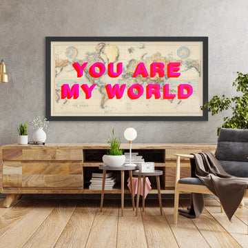 Personalised Pop Art Map: Screenprint Style Word Art