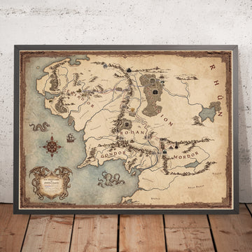Map of Middle-earth: Frodo & Bilbo&