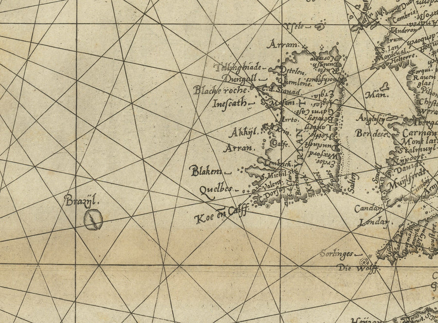 Antica mappa nautica d&