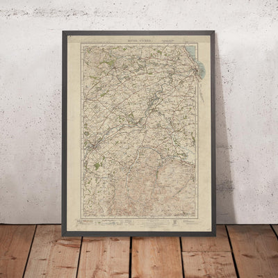 Old Ordnance Survey Map, Sheet 1 - River Tweed, 1919-1926: Coldstream, Kelso, Berwick-upon-Tweed, Duns, and Kirknewton