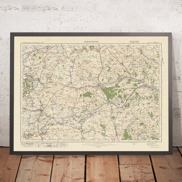 Old Ordnance Survey Map, Sheet 112 - Marlborough, 1925: Calne, Devizes, Hungerford, Lambourn, North Wessex Downs AONB