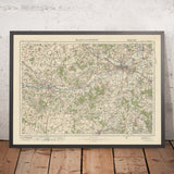Carte Old Ordnance Survey, feuille 113 - Reading & Newbury, 1925 : Wokingham, Basingstoke, Fleet, Kingsclere, Tadley
