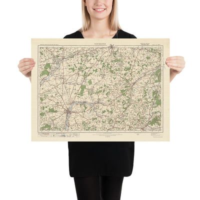 Old Ordnance Survey Map, Sheet 123 - Winchester, 1925: Basingstoke, Whitchurch, Petersfield, Alton, Odiham