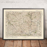 Old Ordnance Survey Map, Sheet 128 - Tiverton, 1925: Crediton, Cullompton, Bampton, Willand, North Tawton