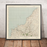 Old Ordnance Survey Map, Sheet 136 - Boscastle & Padstow, 1925: Wadebridge, Tintagel, Camelford, River Camel, Pentire Point