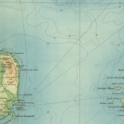 Old OS Map of Mallaig, Inverness-shire by Bartholomew, 1901: Isle of Skye, Loch Morar, Cuillin Hills, Glenfinnan, Sound of Sleat, Knoydart