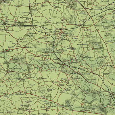 Alte OS-Karte von Norfolk von Bartholomew, 1901: Norwich, Great Yarmouth, Thetford Forest, Fluss Yare, Sandringham House, Blakeney Point 
