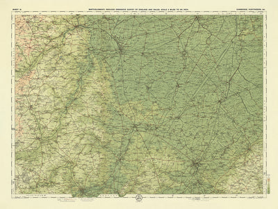Old OS Map of Cambridge, Huntingdon by Bartholomew, 1901: St Neots, St Ives, Ely, River Great Ouse, The Fens, Grafham Water