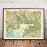 Alte OS-Karte von Dumfries & Cumbria von Bartholomew, 1901: Grenze, Solway Firth, Carlisle, Hadrianswall, Skiddaw, Lochmaben 