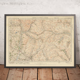 Old Ordnance Survey Map, Sheet 20 - Kirkby Lonsdale & Hawes, 1925: Ingleton, Sedbergh, Askrigg, Yorkshire Dales National Park