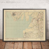 Old Ordnance Survey Map, Sheet 24 - Lancaster & Barrow, 1925: Morecambe, Fleetwood, Garstang, Heysham, Pilling