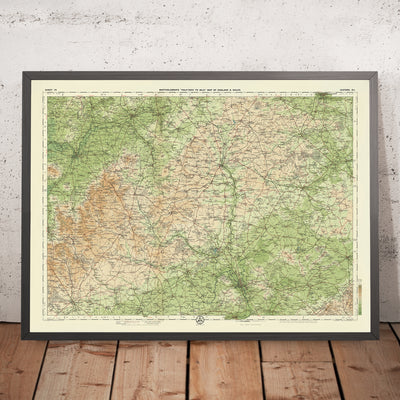Old OS Map of Oxford by Bartholomew, 1901: Oxfordshire, Thames, Chiltern Hills, Blenheim Palace, Cotswolds, Wychwood Forest