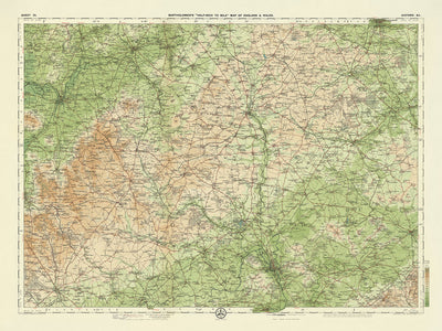 Old OS Map of Oxford by Bartholomew, 1901: Oxfordshire, Thames, Chiltern Hills, Blenheim Palace, Cotswolds, Wychwood Forest