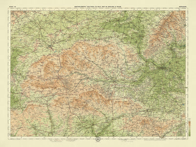 Ancienne carte OS du Berkshire par Bartholomew, 1901 : Reading, Windsor, Thames, Château de Windsor, Downs, Chilterns
