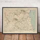 Alter Ordnance Survey-Karte, Blatt 4 - Alnwick & Rothbury, 1919-1926: Longframlington, Amble, Shilbottle 