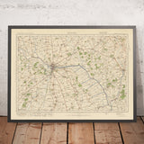 Old Ordnance Survey Map, Sheet 47 - Lincoln, 1925: Horncastle, Woodhall Spa, Wragby, North Hykeham, Metheringham