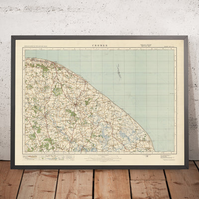 Old Ordnance Survey Map, Sheet 58 - Cromer, 1925: North Walsham, Mundesley, Aylsham, Stalham, Sheringham