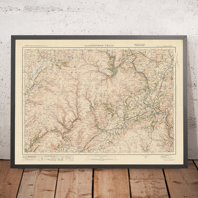 Old Ordnance Survey Map, Sheet 79 - Llandrindod Wells, 1925: Builth Wells, Rhayader, Llanwrtyd Wells, Tregaron, Elan Valley