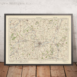 Old Ordnance Survey Map, Sheet 84 - Bedford, 1925: St Neots, Biggleswade, Sandy, Newport Pagnell, Rushden