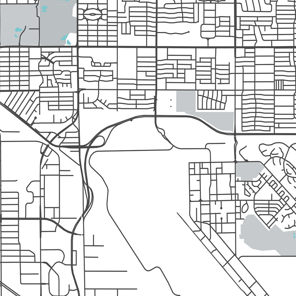 Modern City Map of Tucson, AZ: Univ of Arizona, Pima Air & Space Museum, Saguaro NP, Sabino Canyon, Mount Lemmon