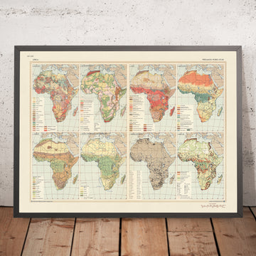 Vecchia mappa infografica dell&