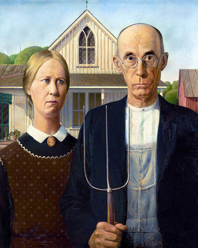 American Gothic by Grant Wood, 1930