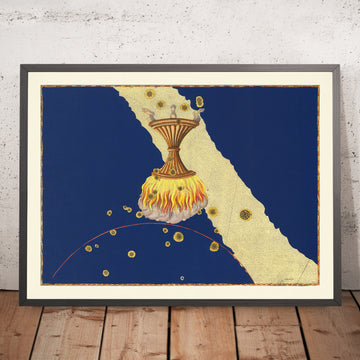 Old Star Map of Ara by Johann Bayer, 1603 - Celestial Constellation Chart