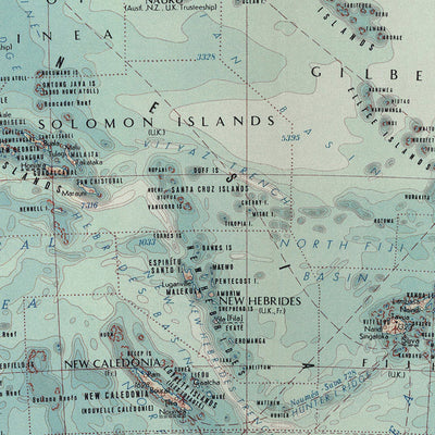Ancienne carte de l'Australie et de l'Océanie, 1967 : Nouvelle-Zélande, Bornéo, Polynésie, Micronésie, Hawaï, îles du Pacifique 