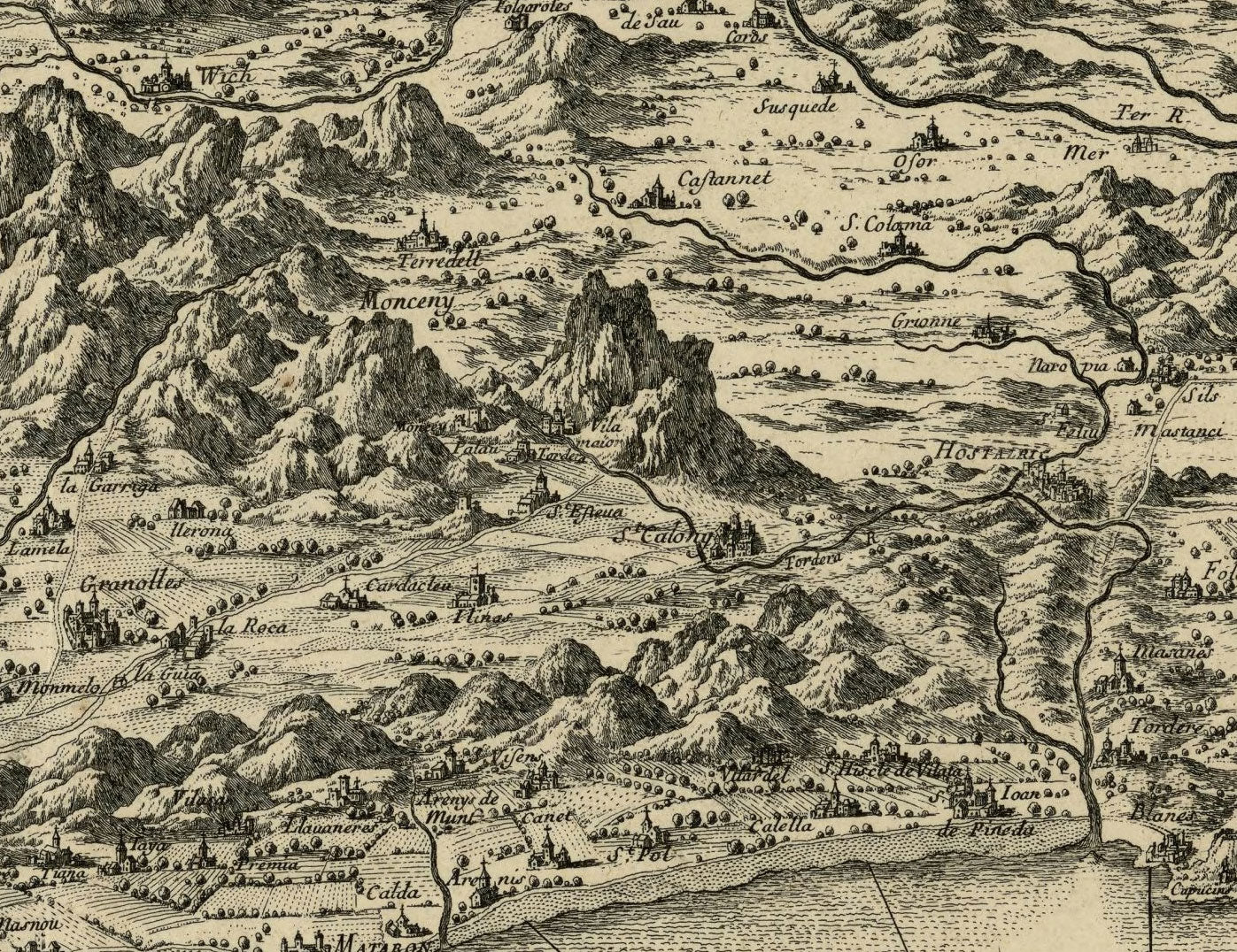 Französische Belagerung von Barcelona durch Beaulieu, 1697: Montjuïc, Marinekräfte, Französische Lager 