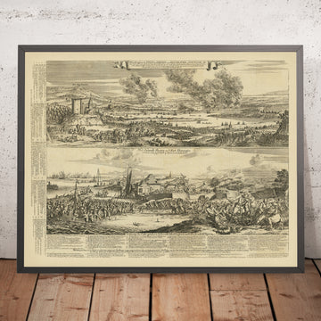 Schlacht von Chatham / Überfall auf den Medway von Romeyn De Hooghe, 1669: Anglo-Niederländischer Krieg 