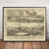 Batalla de Chatham / Incursión en el Medway por Romeyn De Hooghe, 1669: Guerra Anglo-Holandesa 