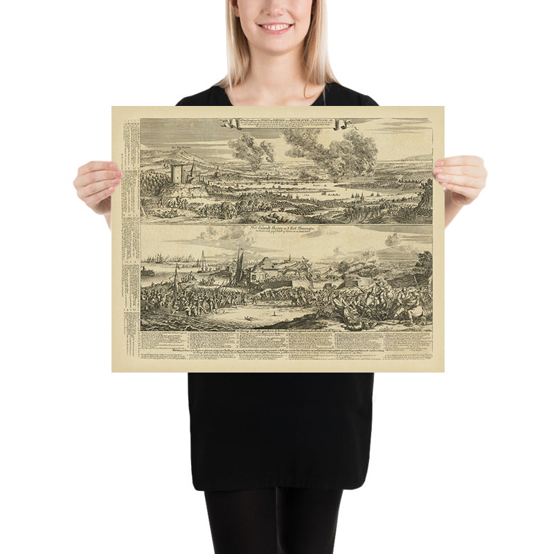 Schlacht von Chatham / Überfall auf den Medway von Romeyn De Hooghe, 1669: Anglo-Niederländischer Krieg 