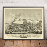 Battle of New Orleans and Death of Major General Packenham by William Edward West, 1817