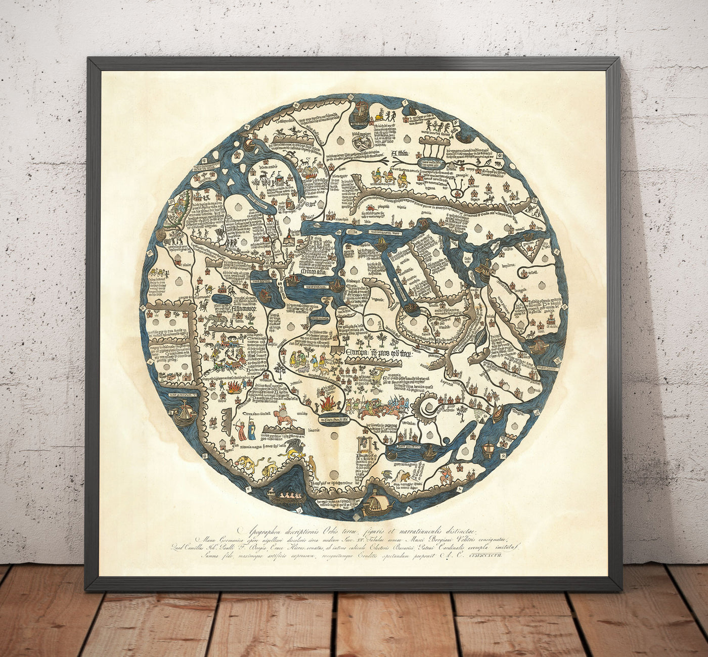 Old Borgia Mappa Mundi, 1450 - Ancient World Atlas - Europe, Middle East, North Africa, Mediterranean