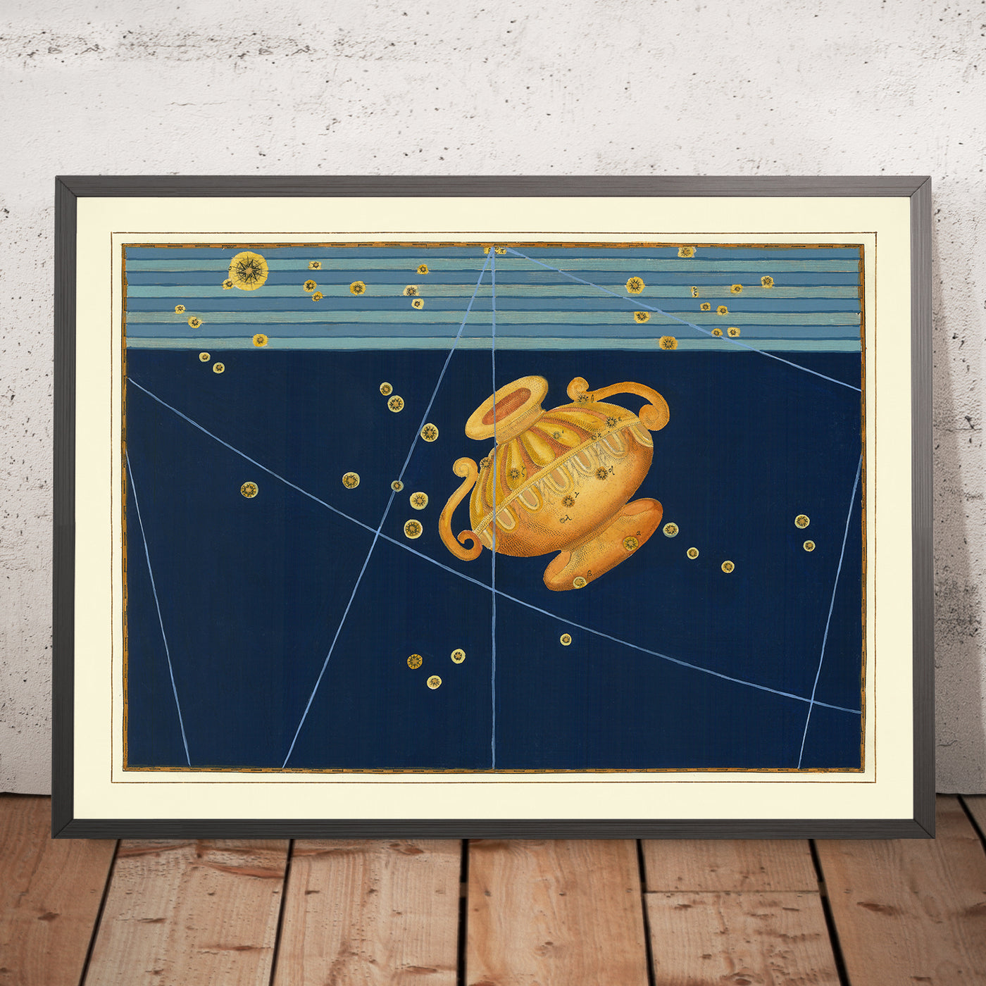 Old Star Map of Crater by Johann Bayer, 1603 - Celestial Constellation Chart
