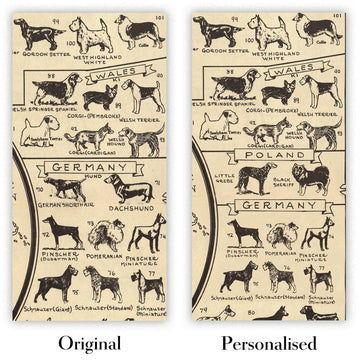 Image showing the difference between an Original map and a Personalised map