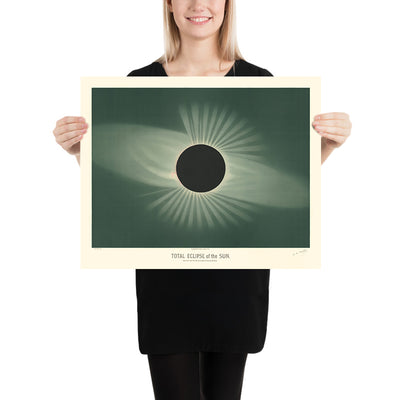 The Total Eclipse of the Sun by Etienne Leopold Trouvelot, 1882