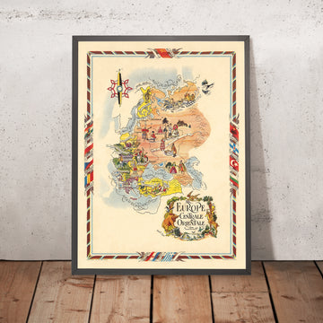 Ancienne carte picturale de l&