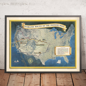 Old Map of the USA &