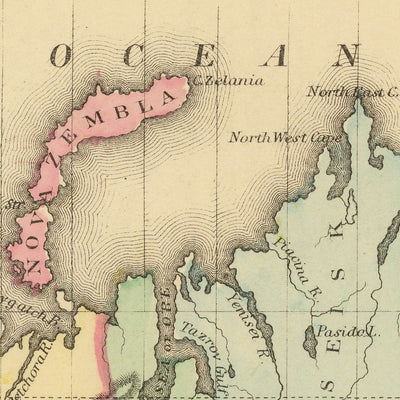 Alte Mercator-Weltkarte zentriert auf Amerika von Mitchell, 1882 
