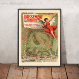 Affiche de voyage Pierrefitte : Lotissement du Parc et du Château par Établissements Minot, 1903 
